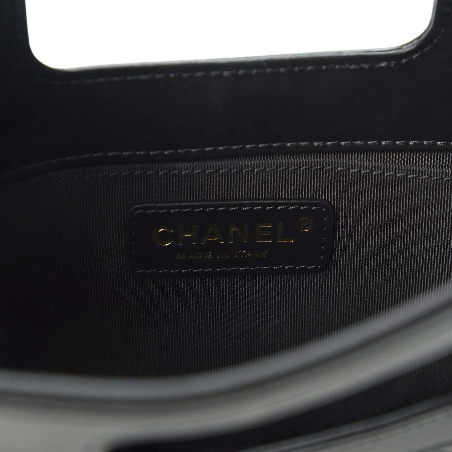 Aged Calfskin Charms Flap Bag Black