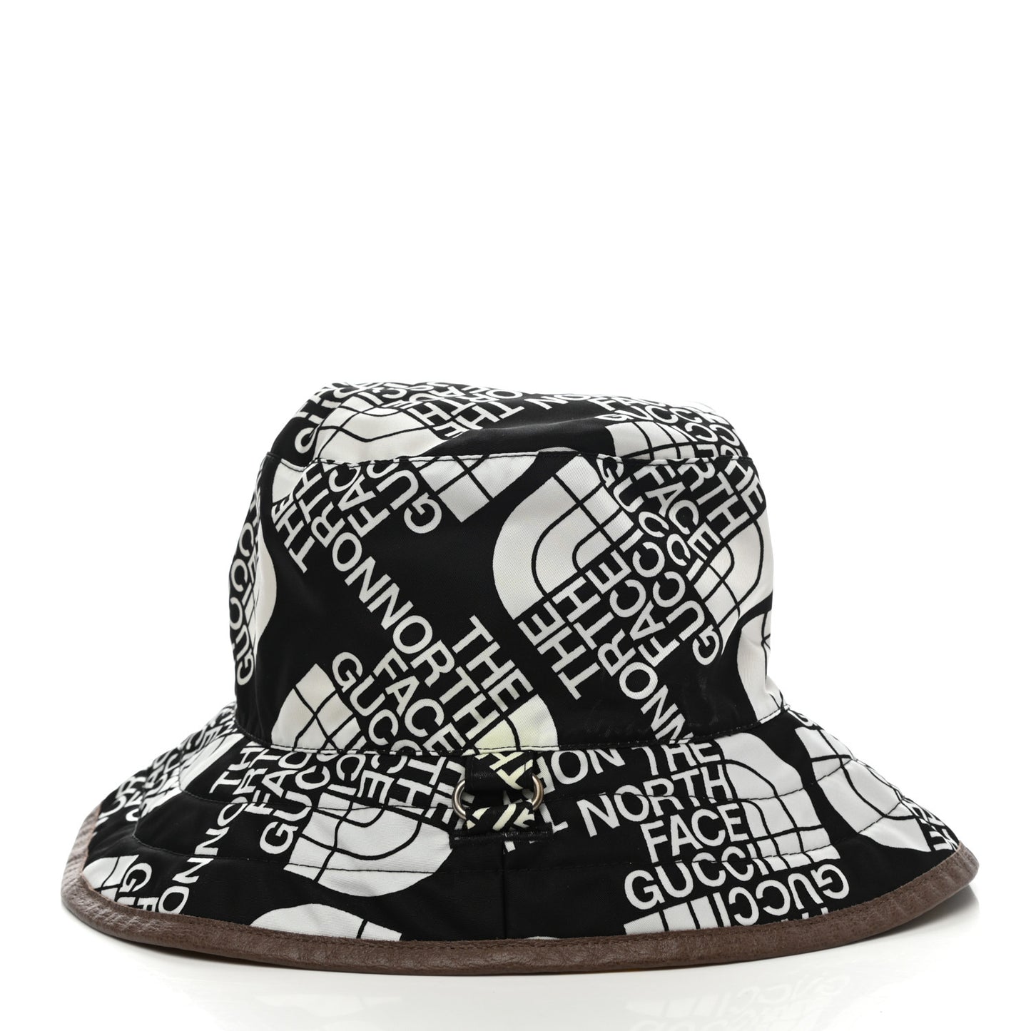 X THE NORTH FACE Nylon Reversible Self-Tie Bucket Hat M Black Yellow