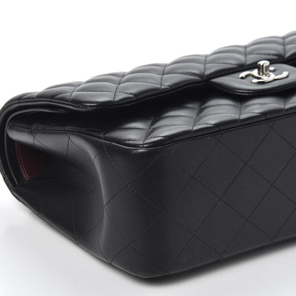 Chanel Lambskin Quilted Jumbo Double Flap Black 5 of 9