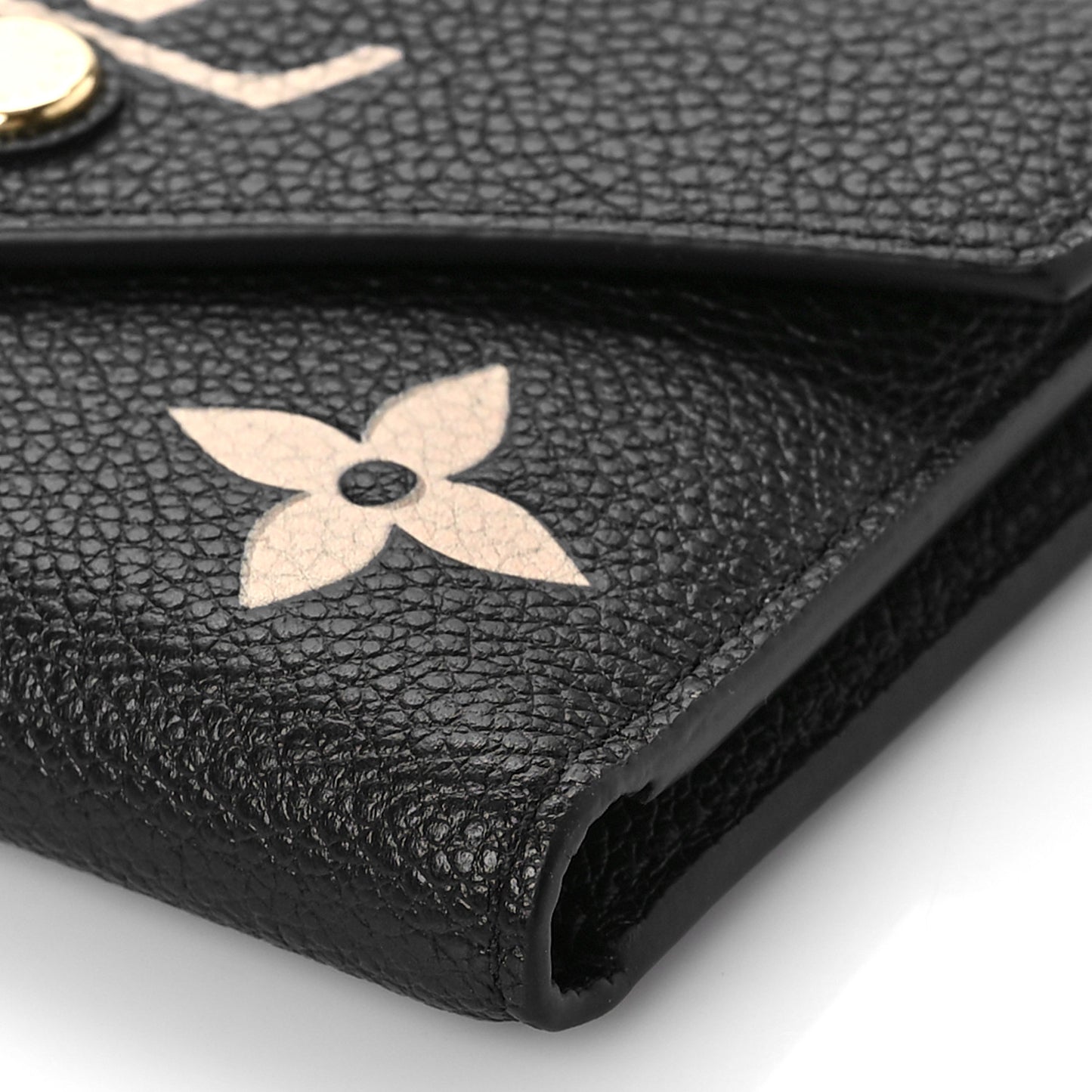 Empreinte Monogram Giant Victorine Wallet Black Beige