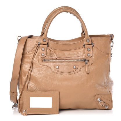Balenciaga Agneau Giant 12 Silver Hardware Velo Beige Nougatine 1 of 8