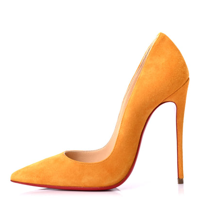 Christian Louboutin Veau Velours So Kate 120 Pumps 35 Full Moon 1 of 4