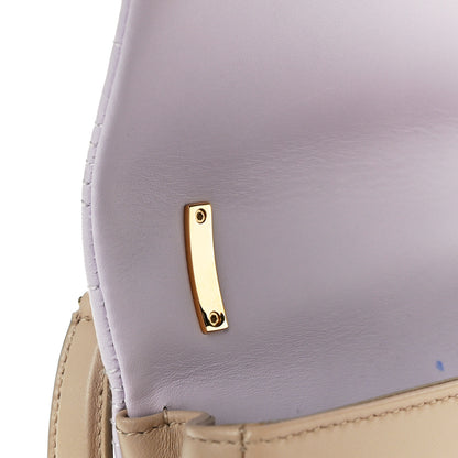 Burberry Lambskin Quilted Small Lola Bag Pale Thistle Soft Fawn 11 of 13
