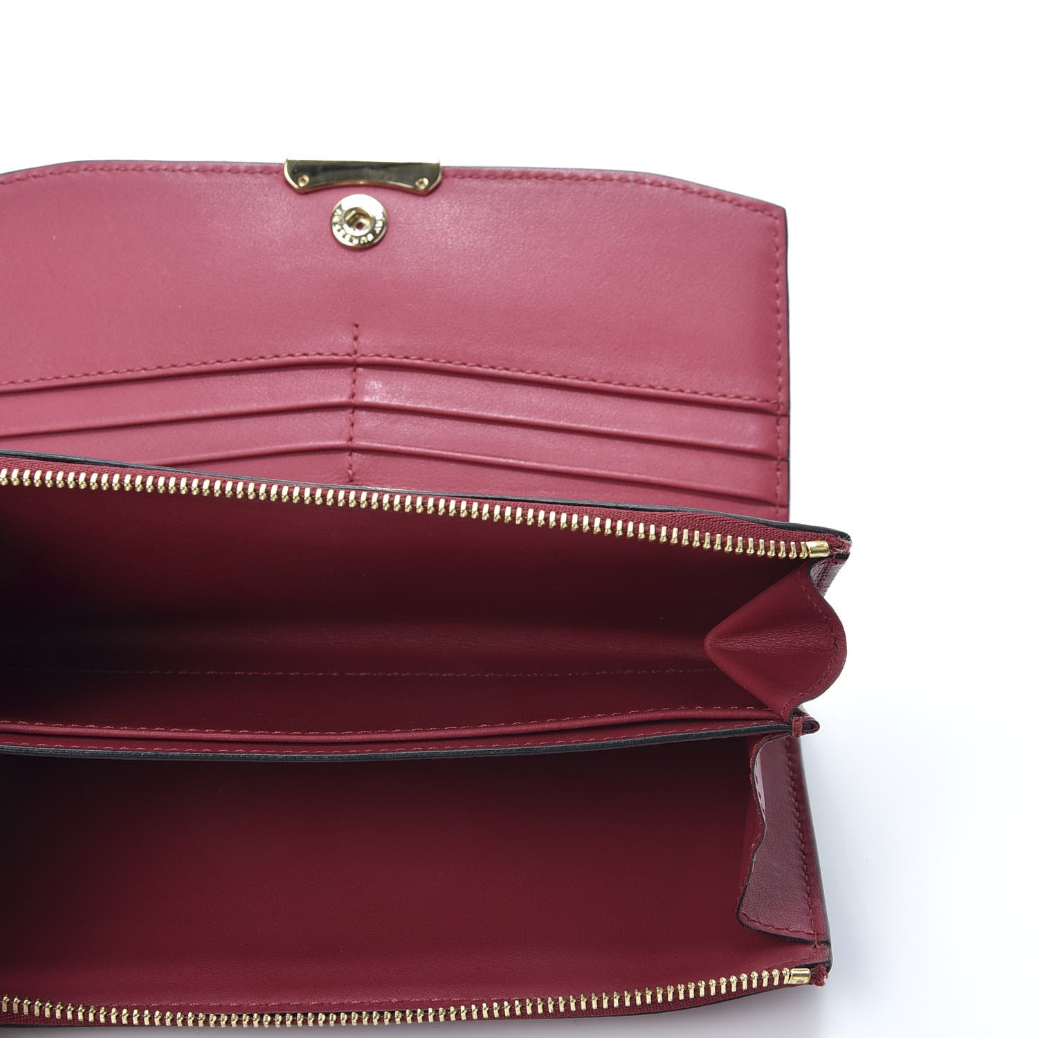 Burberry Calfskin Alvington Continental Wallet Peony Rose 4 of 8