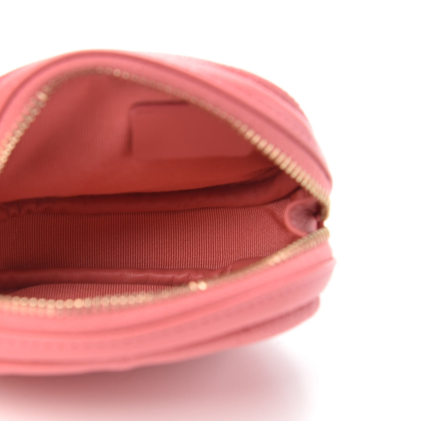 Caviar Quilted Zip Around Classic Coin Purse Pink