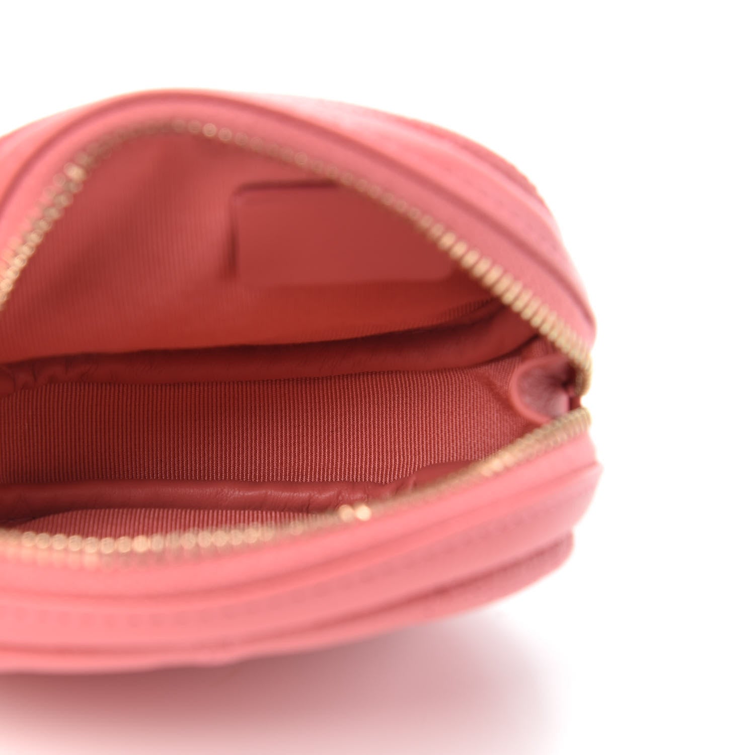 Chanel Caviar Quilted Zip Around Classic Coin Purse Pink 5 of 7
