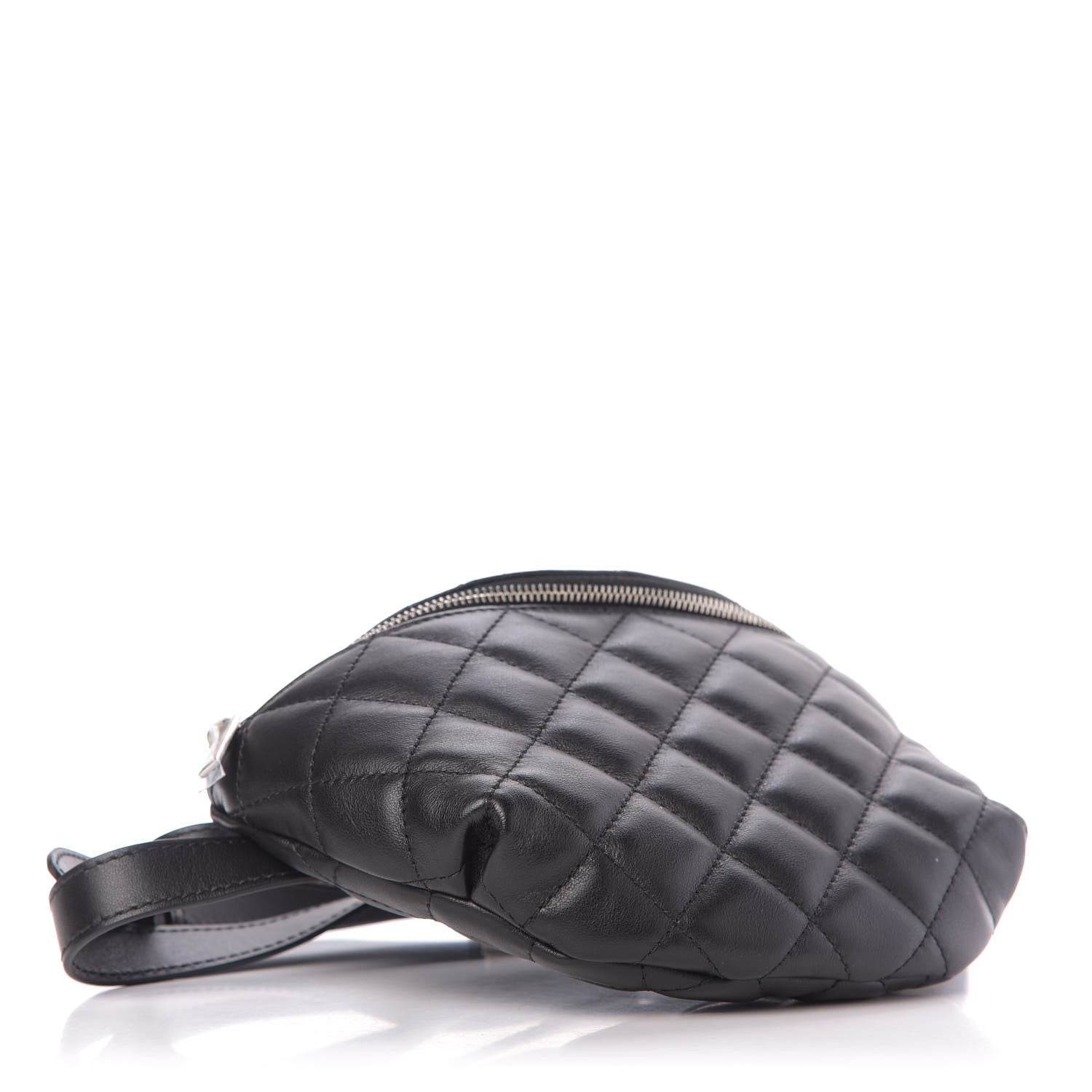 Chanel Calfskin Quilted Waist Belt Bag Black 4 of 9