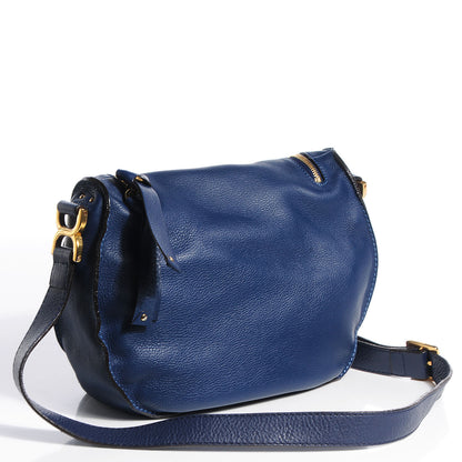 Chloe Calfskin Medium Marcie Round Crossbody Bag Royal Navy 3 of 12