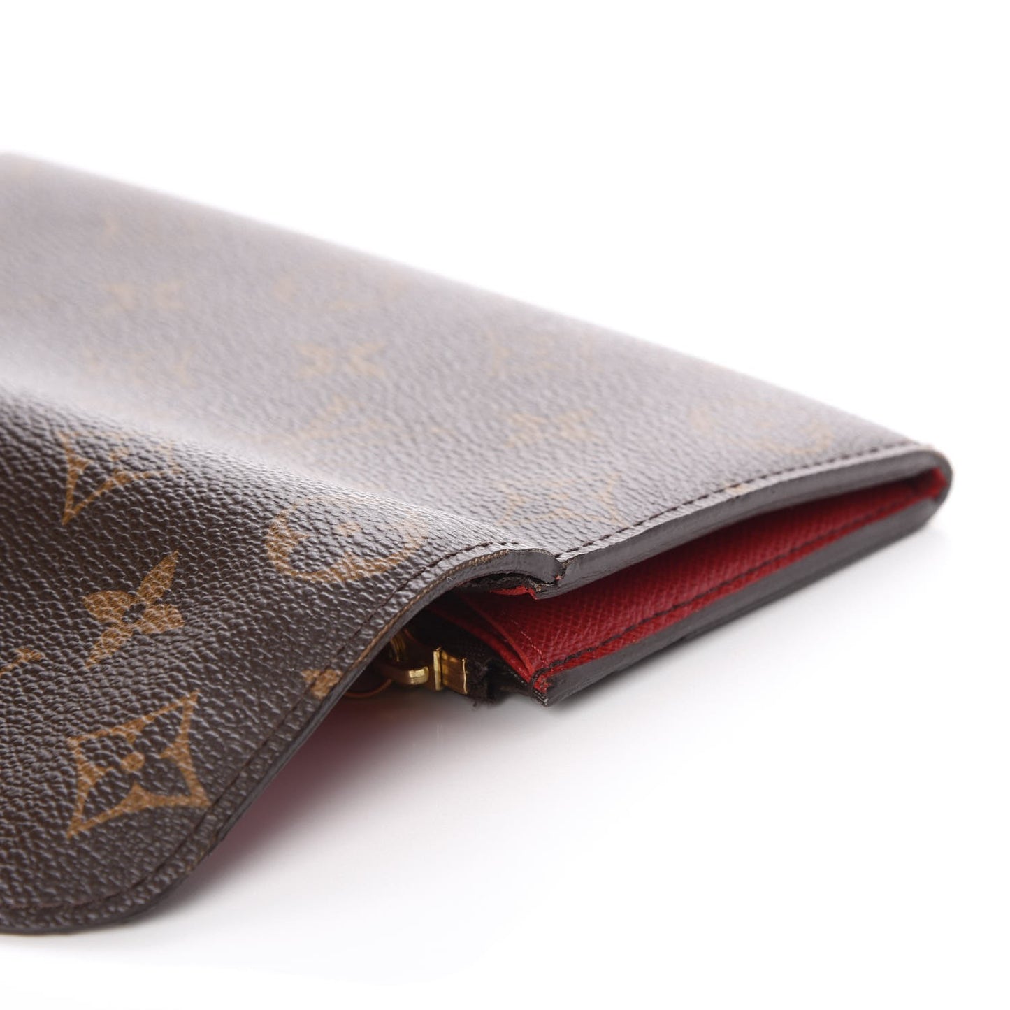 Monogram Emilie Wallet Red