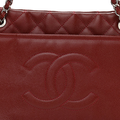 Chanel Caviar Quilted Large Timeless CC Soft Tote Dark Red 8 of 11
