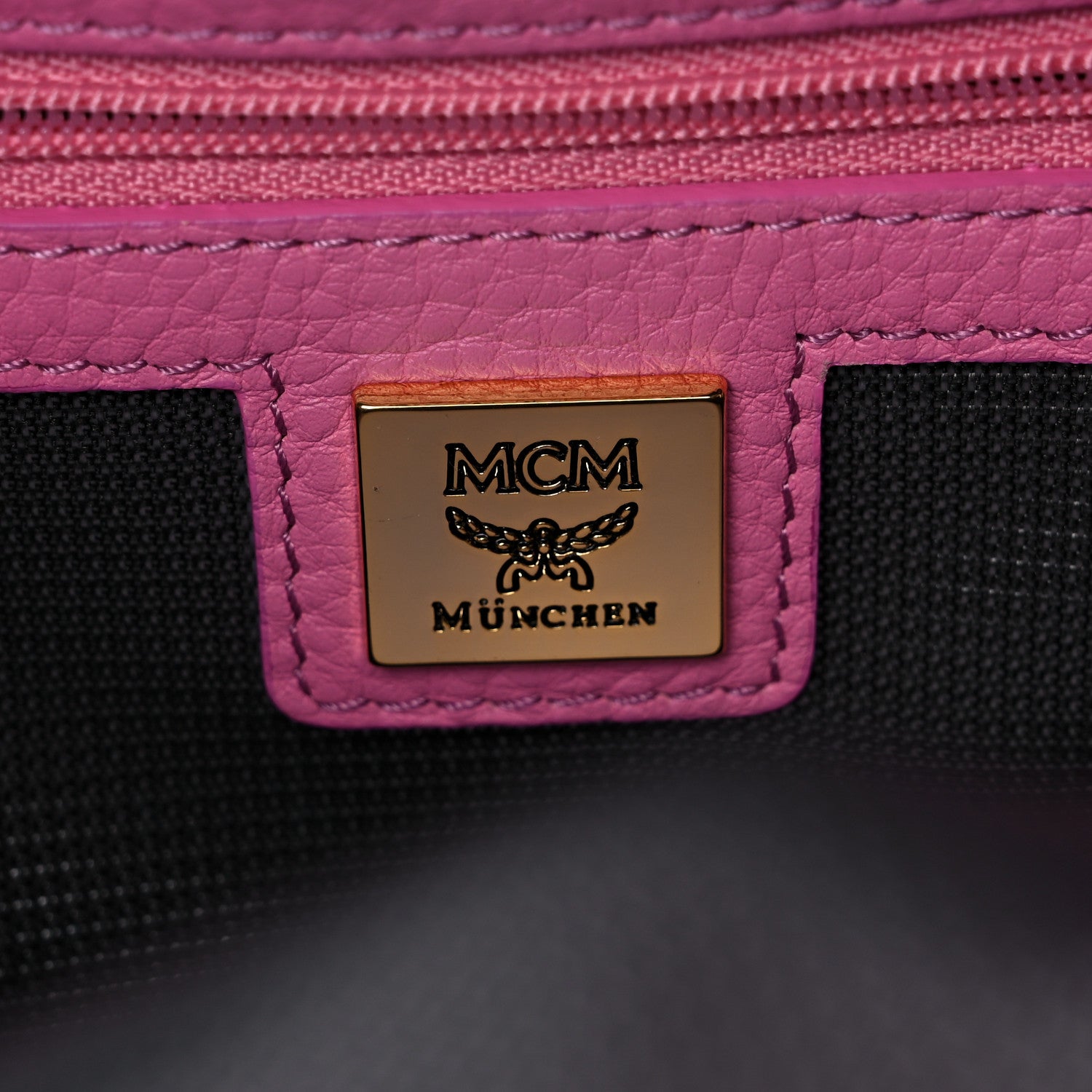 MCM Visetos Small Side Stud Stark Backpack Pink 5 of 9