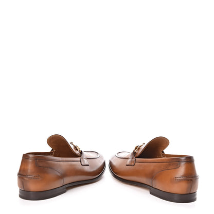 Gucci Betis Glamour Calfskin Horsebit Mens Jordaan Loafers 9 Cuir 6 of 14