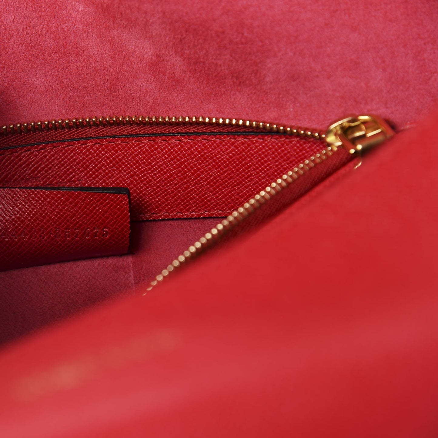 Grained Calfskin Heroine Shoulder Bag Red