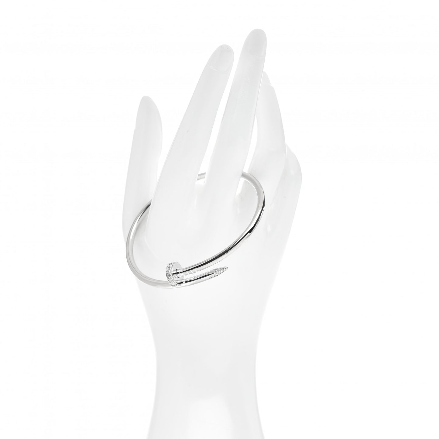 18K White Gold Diamond Juste Un Clou Bracelet 19