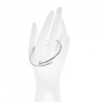 Cartier 18K White Gold Diamond Juste Un Clou Bracelet 19 2 of 6