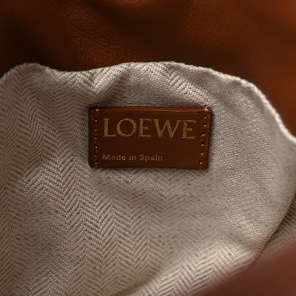 Loewe Jacquard Anagram Calfskin Mini Flamenco Knot Clutch Tan Pecan 6 of 8