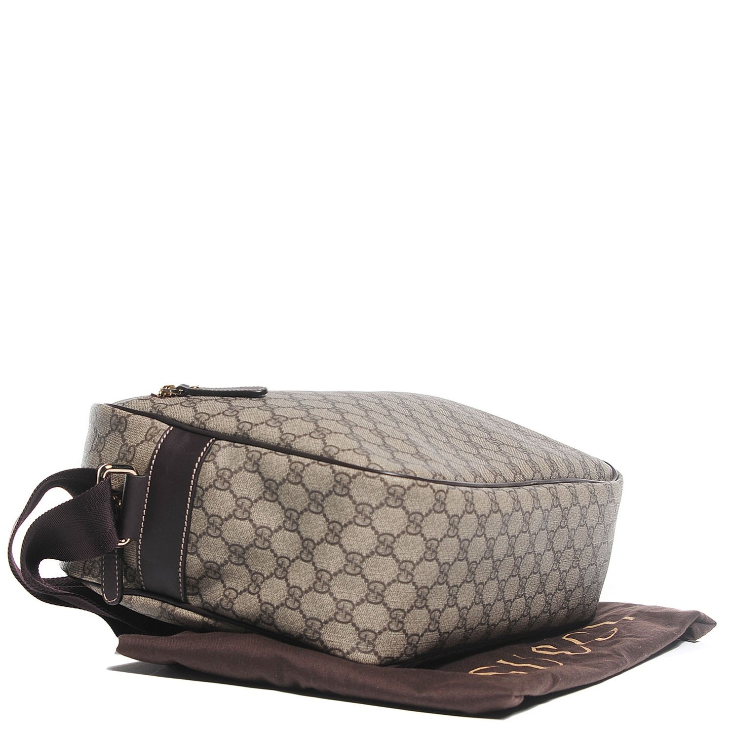 GG Plus Monogram Large Messenger Bag Dark Brown