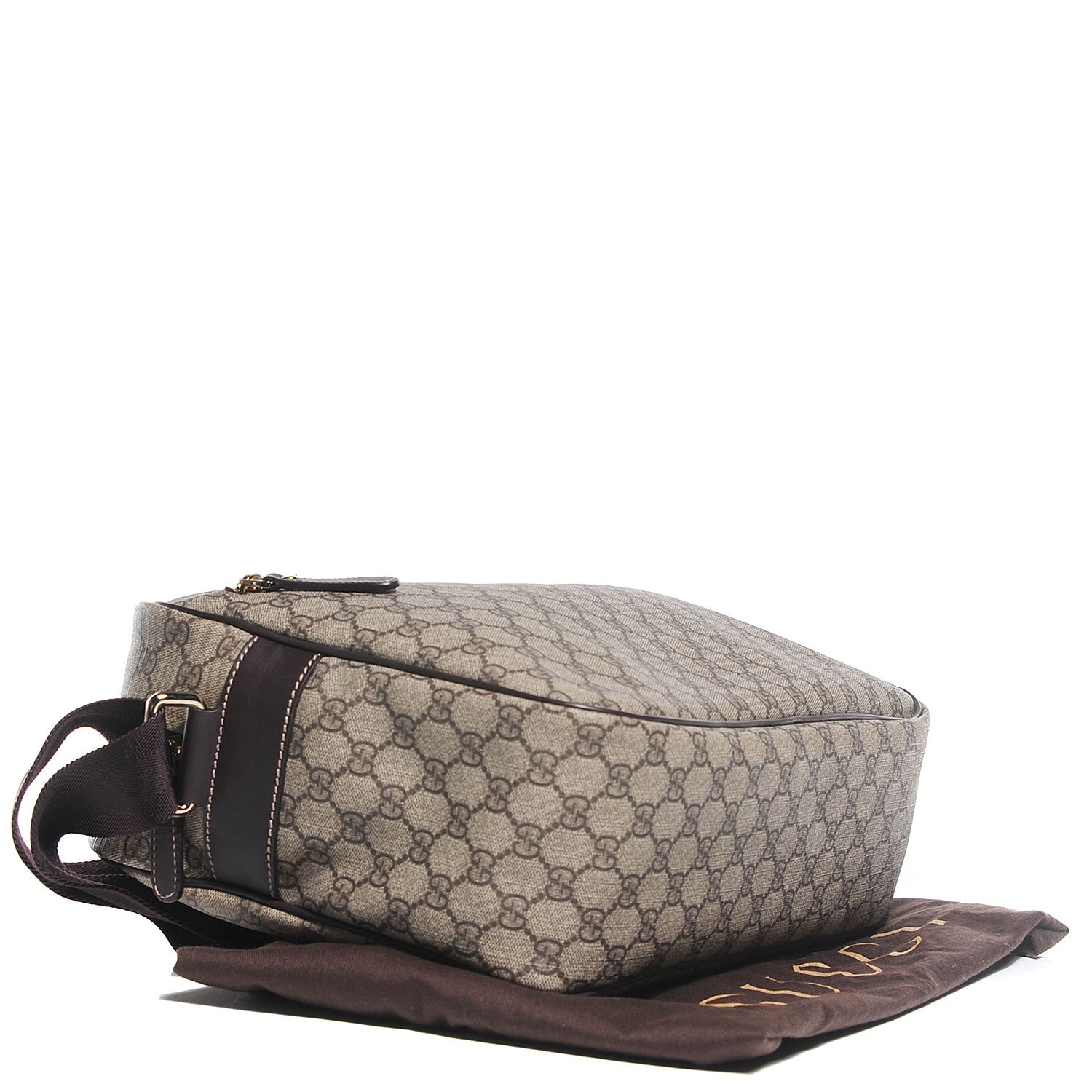 Gucci GG Plus Monogram Large Messenger Bag Dark Brown 4 of 7