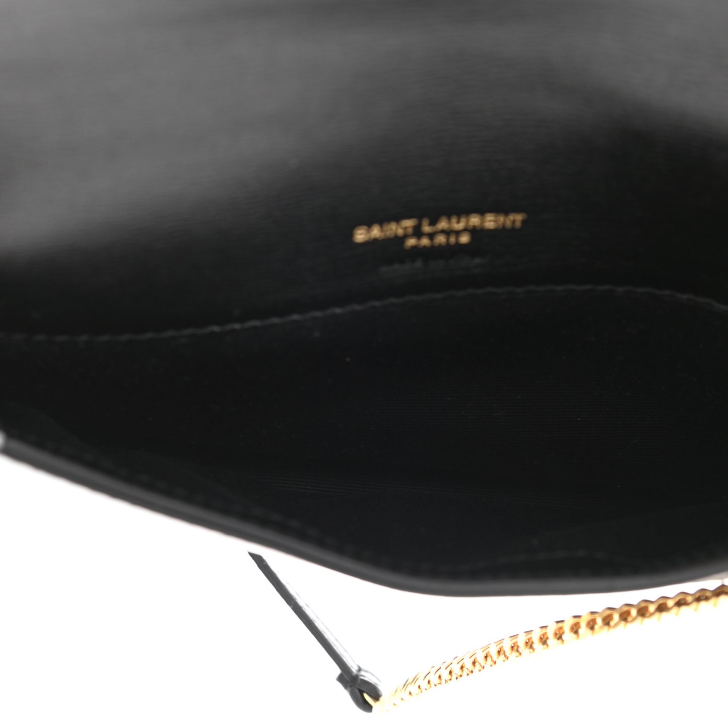 Smooth Calfskin Monogram Phone Holder Crossbody Black