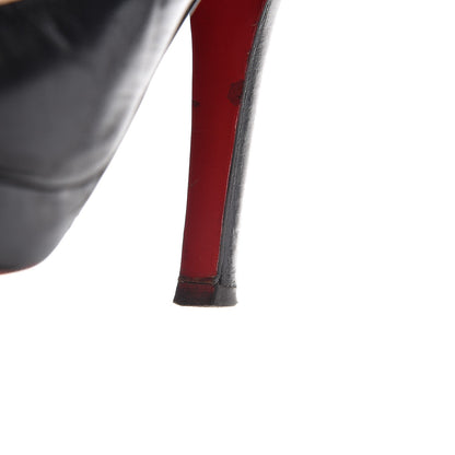 Christian Louboutin Calfskin Bruges 120 Pumps 38.5 Black 23 of 24
