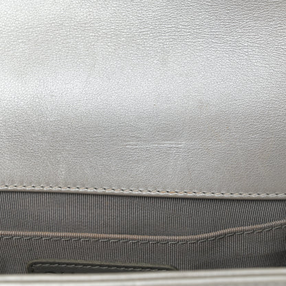 Chanel Metallic Lambskin Quilted Small Boy Flap Silver 9 of 13