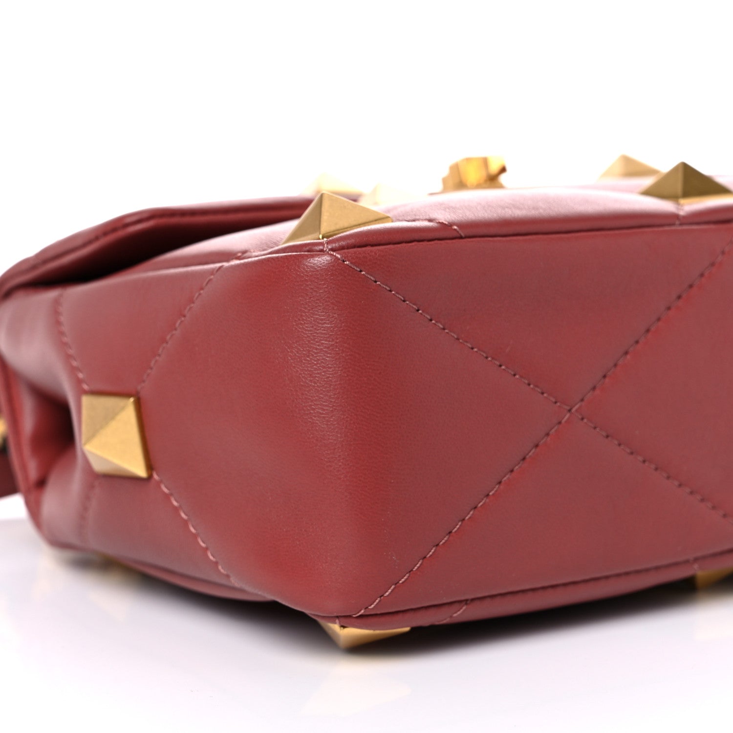 Valentino Garavani Nappa Medium Roman Stud Shoulder Bag Gingerbread 7 of 13