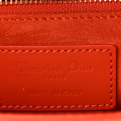 Christian Dior Patent Cannage Mini Lady Dior Orange 6 of 10