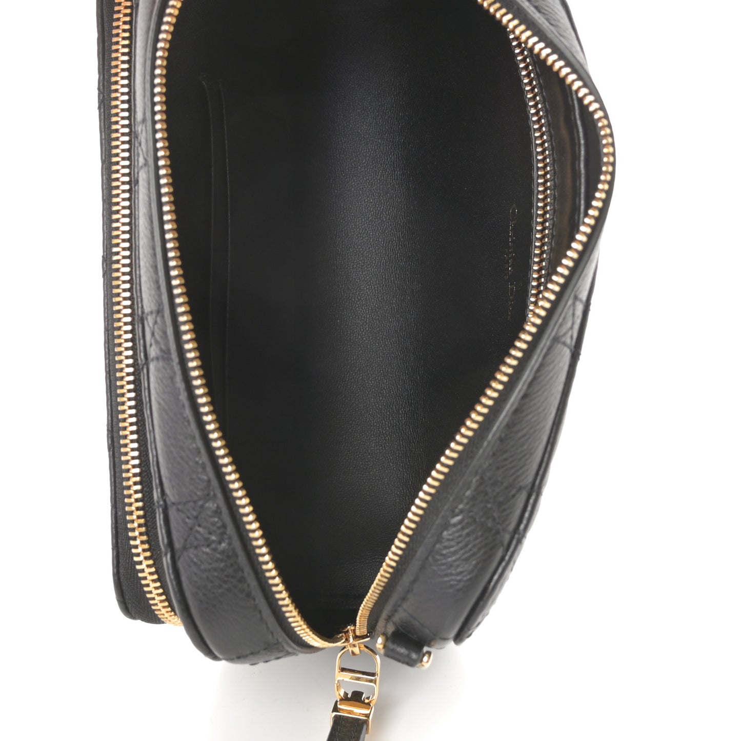 Supple Calfskin Caro Double Pouch Black