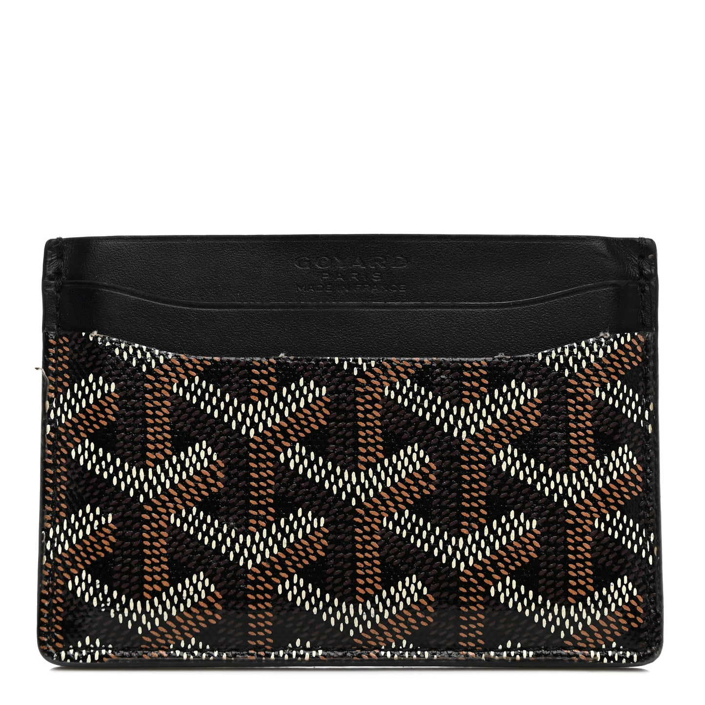 Goyardine Saint Sulpice Card Holder Black