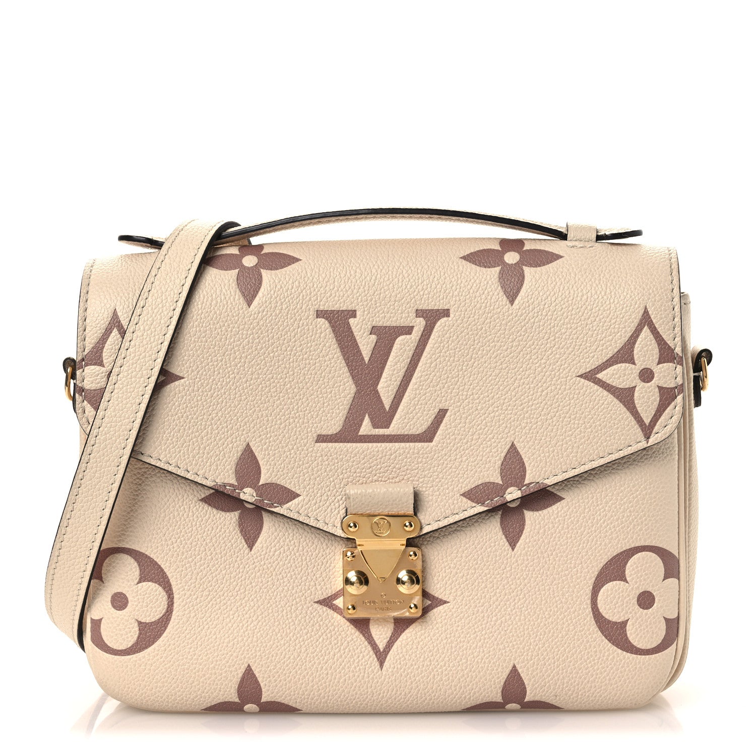 Louis Vuitton Empreinte Monogram Giant Pochette Metis Creme Bois De Rose 1 of 12