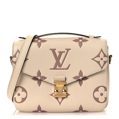 Louis Vuitton Empreinte Monogram Giant Pochette Metis Creme Bois De Rose 1 of 12