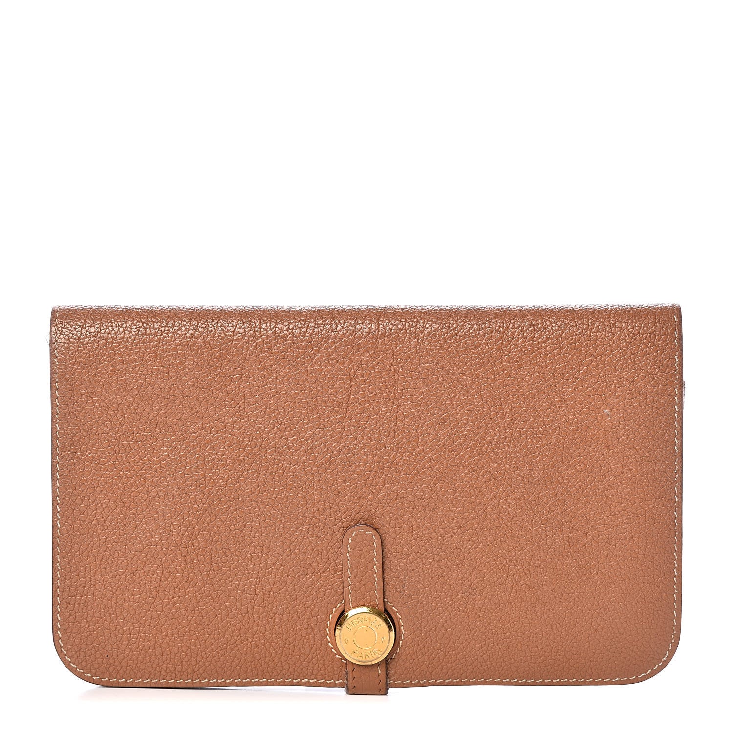 Hermes Togo Dogon Wallet Gold 1 of 12
