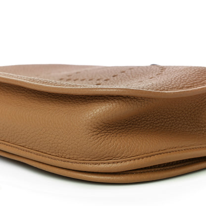 Hermes Taurillon Clemence Evelyne III PM Biscuit 8 of 8