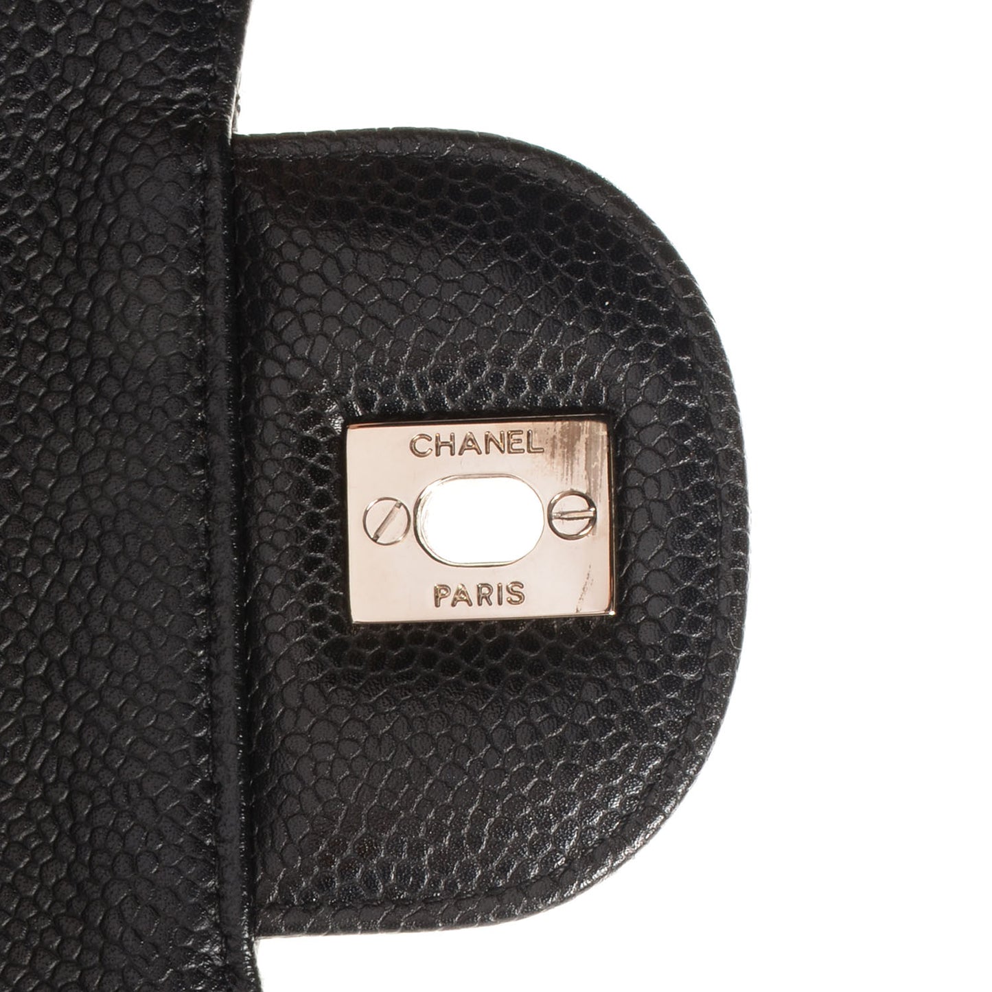 Caviar Jumbo Single Flap Black