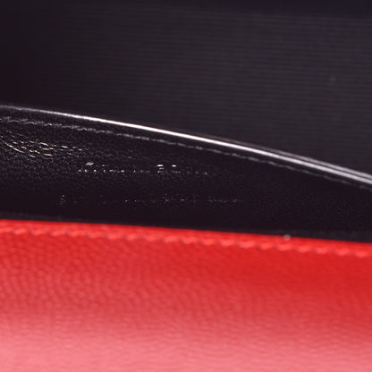 Saint Laurent Grain De Poudre Classic Monogram Cassandre Clutch New Red 8 of 8