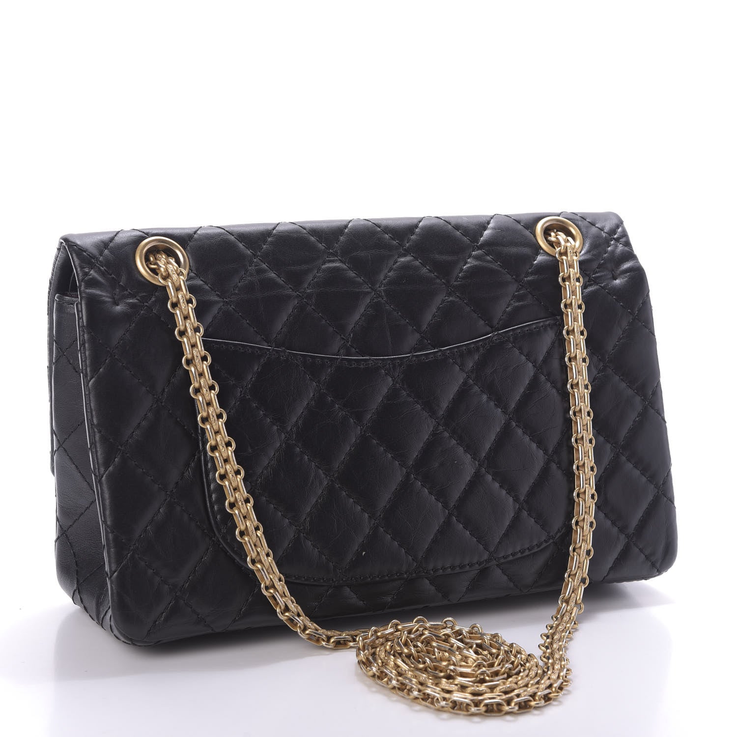 Chanel Aged Calfskin Quilted 2.55 Reissue 225 Flap Black 3 of 10