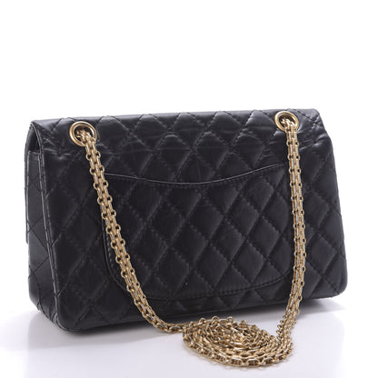 Chanel Aged Calfskin Quilted 2.55 Reissue 225 Flap Black 3 of 10