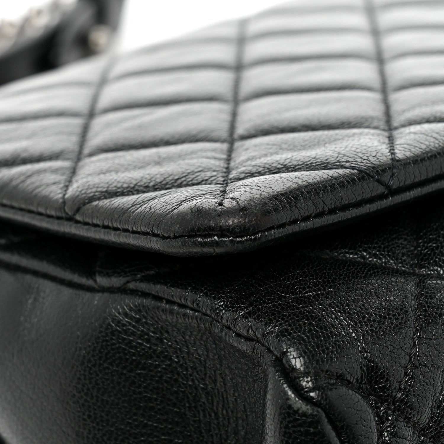 Chanel Goatskin Quilted Large City Rock Flap Black 10 of 10