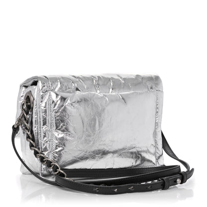 Marc Jacobs Metallic Lambskin The Pillow Bag Silver 2 of 10