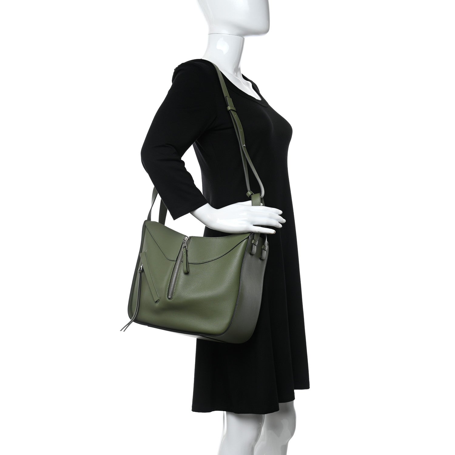 Loewe Calfskin Small Hammock Shoulder Bag Avocado 2 of 10
