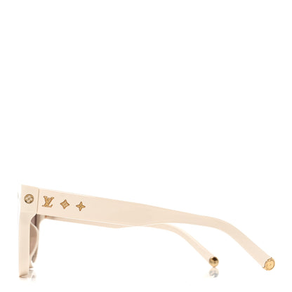 Louis Vuitton Acetate My Monogram Soft Cat Eye Sunglasses Z1707E White 3 of 6