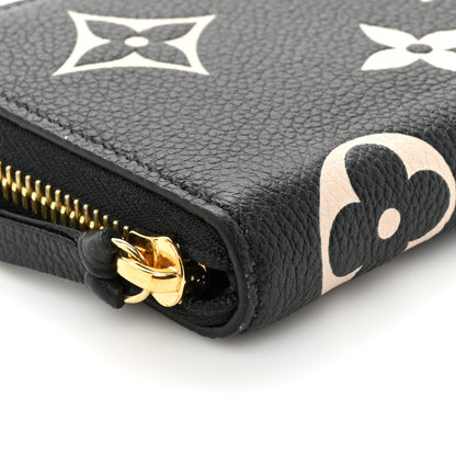 Louis Vuitton Empreinte Monogram Giant Clemence Wallet Black Beige 12 of 17