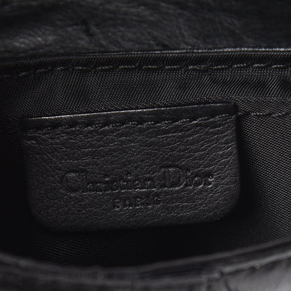 Christian Dior Ostrich Saddle Belt Bag Black 6 of 13