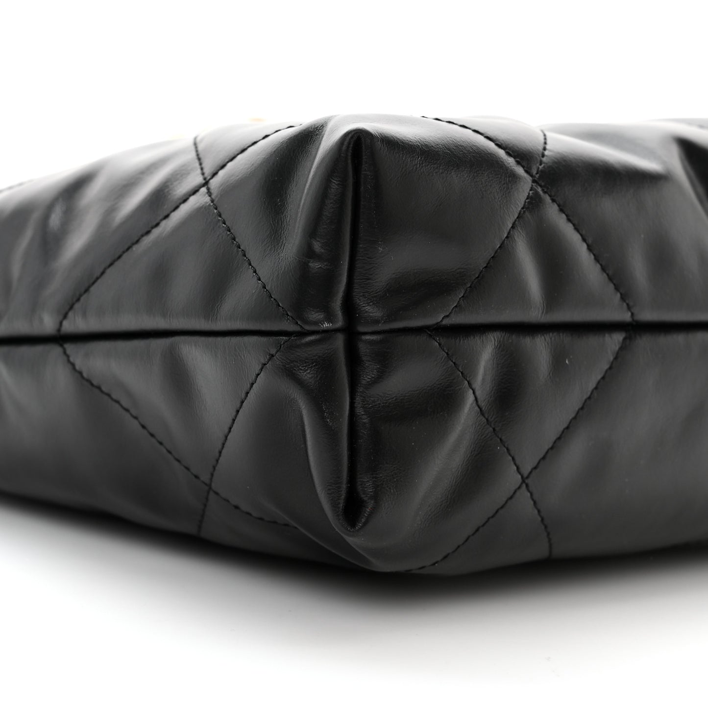 Calfskin Quilted Small Chanel 22 Black