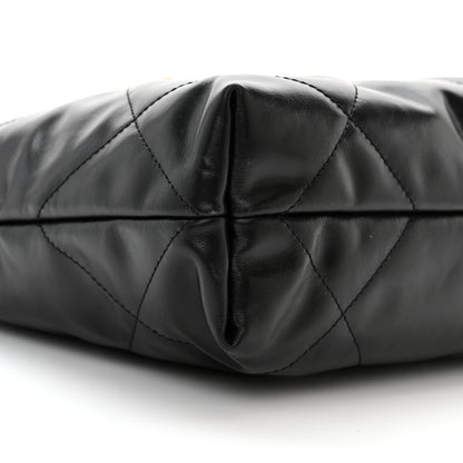 Chanel Calfskin Quilted Small Chanel 22 Black 9 of 10