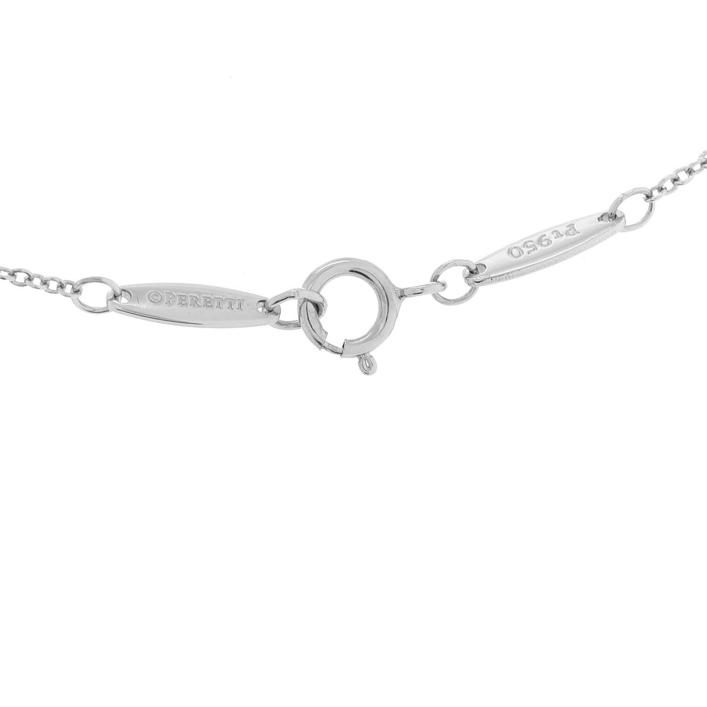 Platinum Blue Sapphire .40ct Color by the Yard Necklace