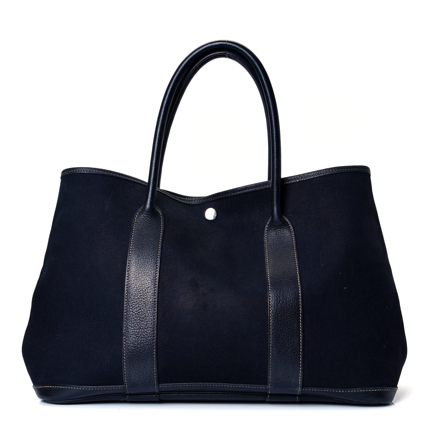 Hermes Toile Negonda Garden Party Tote 36 MM Bleu Marine 1 of 4