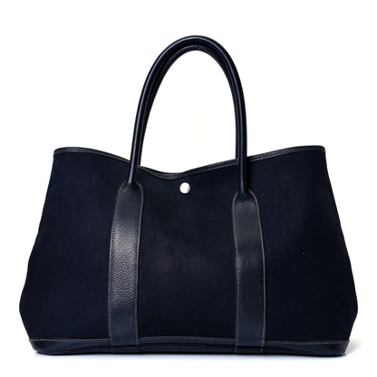 Hermes Toile Negonda Garden Party Tote 36 MM Bleu Marine 1 of 4