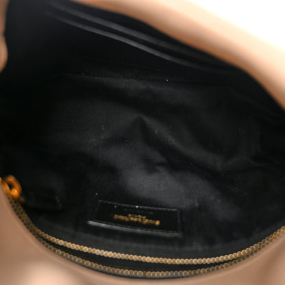 Saint Laurent Lambskin Quilted Toy Loulou Puffer Monogram Chain Satchel Nude Powder 5 of 11
