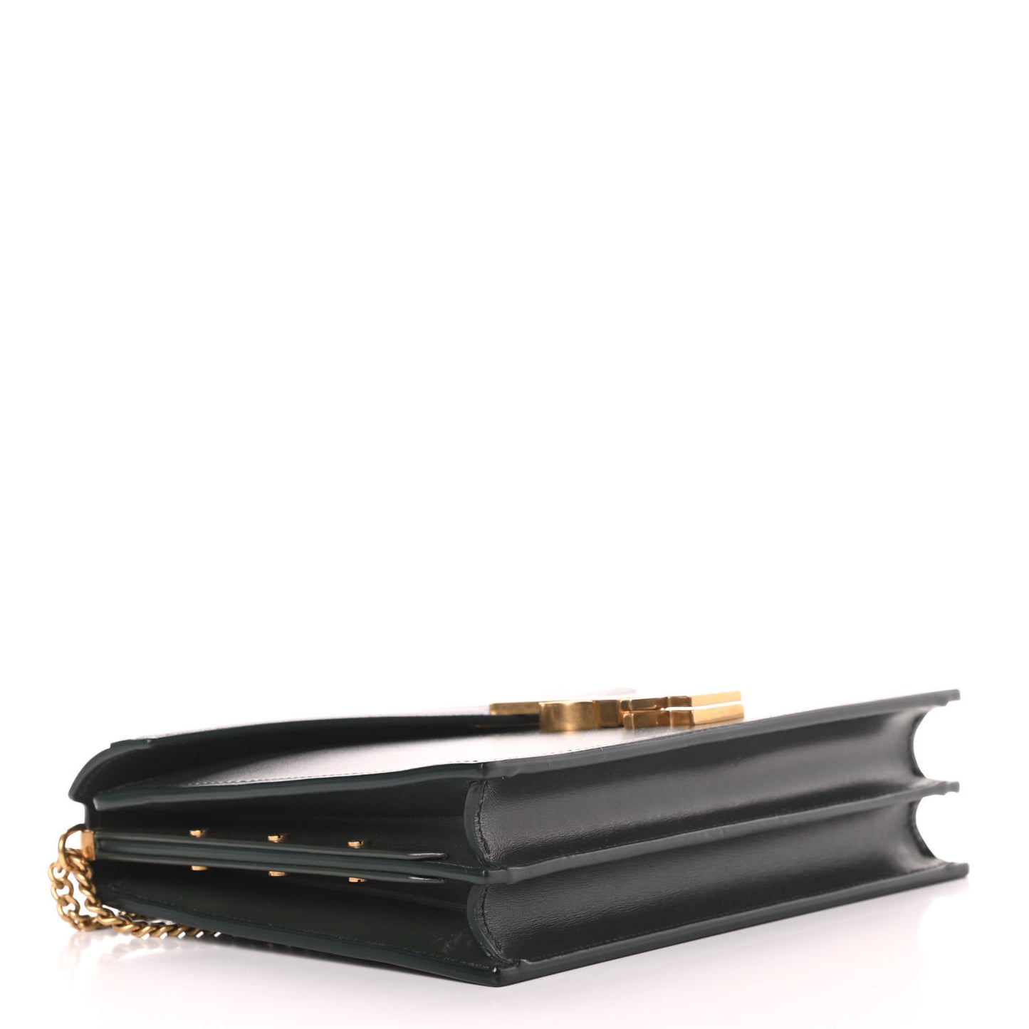 Smooth Calfskin Monogram Cassandra Clasp Bag Dark Green
